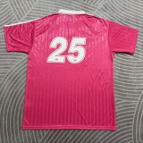 25/26 Adidas Clover classic POLO Rose Pink Fans Retro 1:1 Quality  Soccer Jersey