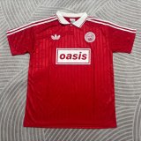25/26 Adidas Clover classic POLO Red Fans Retro 1:1 Quality  Soccer Jersey