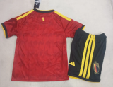 26/27（2026）Belgium Home Kids Kits 1:1 Quality Soccer Jersey