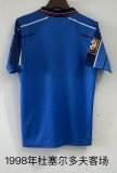 1998  Fortuna Düsseldorf Away Fans Retro 1:1 Quality Soccer Jersey
