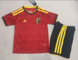 26/27（2026）Belgium Home Kids Kits 1:1 Quality Soccer Jersey