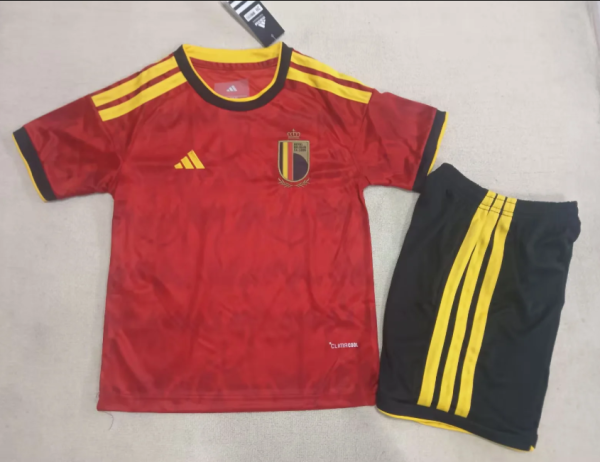 26/27（2026）Belgium Home Kids Kits 1:1 Quality Soccer Jersey