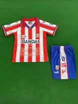 1996/1997 Atletico Madrid  Home Retro Kids 1:1 Quality Soccer Jersey