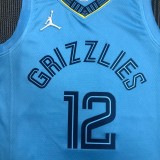 Memphis Grizzlies Blue #12 MORANT 1:1 Quality NBA Jerseys 75 Year