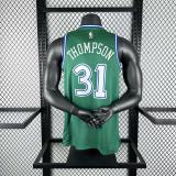 2026 Dallas Mavericks Retro Green #31 Thompson 1:1 Quality NBA Jersey