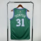 2026 Dallas Mavericks Retro Green #31 Thompson 1:1 Quality NBA Jersey