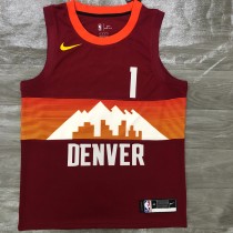 2021 Denver Nuggets City Edition Red  #1 PORTER JR. 1:1 Quality NBA Jersey