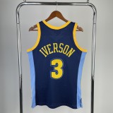 2006/2007  Denver Nuggets Retro Dark Blue #3 IVERSON  1:1 Quality NBA Jersey