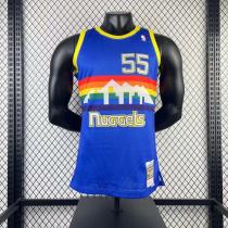 1991/1992 Denver Nuggets Retro Blue #55 MUTOMBO 1:1 Quality NBA Jersey