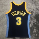 2006/2007  Denver Nuggets Retro Dark Blue #3 IVERSON  1:1 Quality NBA Jersey
