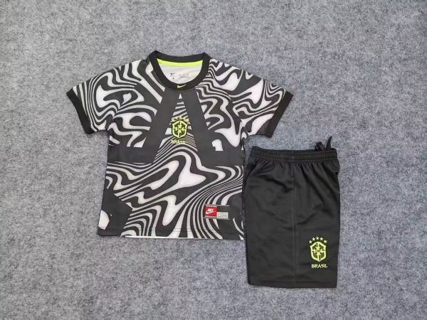 26/27（2026） Brazil Goalkeeper Kids 1:1 Quality Soccer Jersey