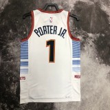 2023  Denver Nuggets City Edition White #1 PORTER JR. 1:1 Quality NBA Jersey