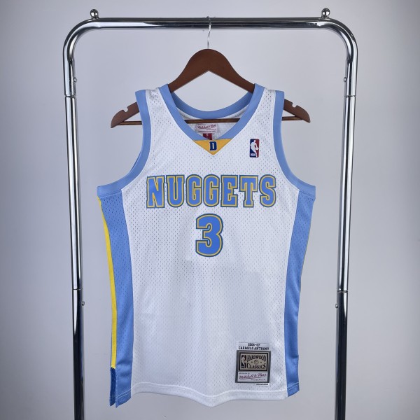 2006/2007 Denver Nuggets Retro White #3 IVERSON 1:1 Quality NBA Jersey