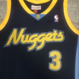 2006/2007  Denver Nuggets Retro Dark Blue #3 IVERSON  1:1 Quality NBA Jersey