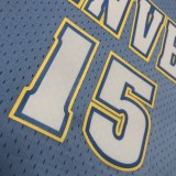 2003/2004 Denver Nuggets Retro Blue #15 ANTHONY 1:1 Quality NBA Jersey