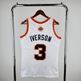 2006/2007 Denver Nuggets Retro White #3 IVERSON 1:1 Quality NBA Jersey