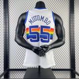 1991/1992 Denver Nuggets Retro  White #55 MUTOMBO 1:1 Quality NBA Jersey