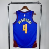 2023 Denver Nuggets Blue #4 WESTBROOK 1:1 Quality NBA Jersey