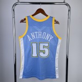 2003/2004 Denver Nuggets Retro Blue #15 ANTHONY 1:1 Quality NBA Jersey