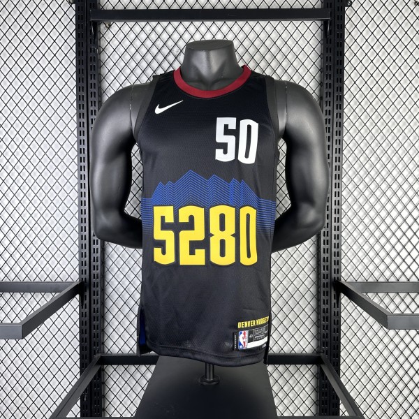 2024 Denver Nuggets Black City Edition #50 GOROON  1:1 Quality NBA Jersey
