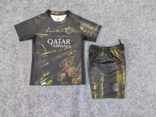 25/26 PSG Paris  fourth Kids Kits  1:1  Quality  Soccer Jersey（带星）