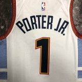2023  Denver Nuggets City Edition White #1 PORTER JR. 1:1 Quality NBA Jersey