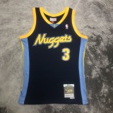 2006/2007  Denver Nuggets Retro Dark Blue #3 IVERSON  1:1 Quality NBA Jersey