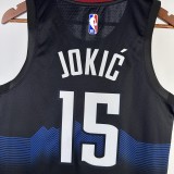 2024 Nuggets Black City Edition #15 JOKIC  1:1 Quality NBA Jersey