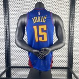 2023 Denver Nuggets Blue #15 JOKIC  1:1 Quality NBA Jersey