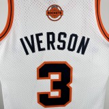 2006/2007 Denver Nuggets Retro White #3 IVERSON 1:1 Quality NBA Jersey