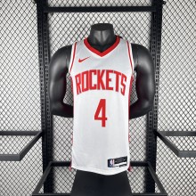 2023 Houston Rockets Home White #4 GREEN  1:1 Quality NBA Jersey