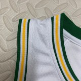 2023  Houston Rockets Retro White #4 GREEN  1:1 Quality NBA Jersey