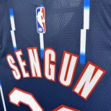 2023  Houston Rockets City Edition Blue #28 SENGUN   1:1 Quality NBA Jersey