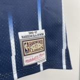 1996/1997  Houston Rockets Retro Blue #34 OLAJUWON 1:1 Quality NBA Jersey