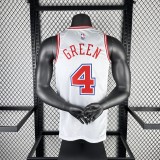 2026  Houston Rockets City Edition White #4 GREEN  1:1 Quality NBA Jersey
