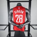 2023  Houston Rockets Away Red #28 SENGUN  1:1 Quality NBA Jersey