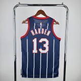 2023  Houston Rockets City Edition Blue 13 HARDEN   1:1 Quality NBA Jersey