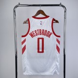 2019  Houston Rockets Reward Edition  White #0 WESTBROOK 1:1 Quality NBA Jersey