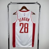 2023  Houston Rockets Home White #28 SENGUN  1:1 Quality NBA Jersey