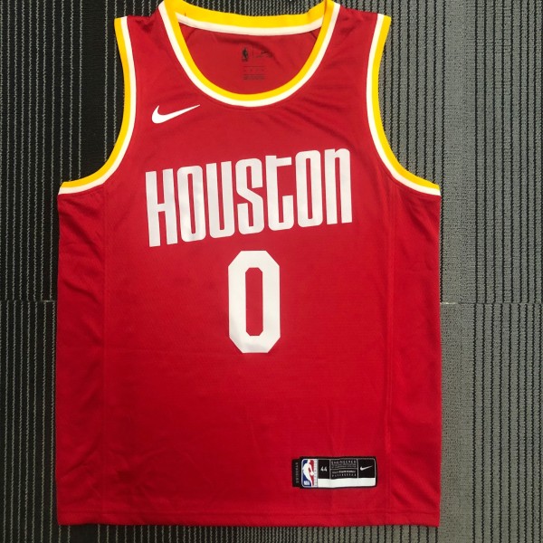 Houston Rockets Retro Red #0 WESTBROOK   1:1 Quality NBA Jersey