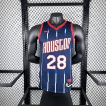 2023  Houston Rockets City Edition Blue #28 SENGUN   1:1 Quality NBA Jersey