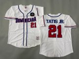 2025 MLB Dominicana fans white baseball Jerseys