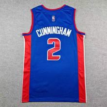Detroit Pistons Cunningham #2 Blue 1:1 Quality NBA Jersey