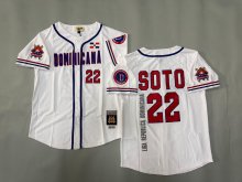 2025 MLB Dominicana fans white baseball Jerseys