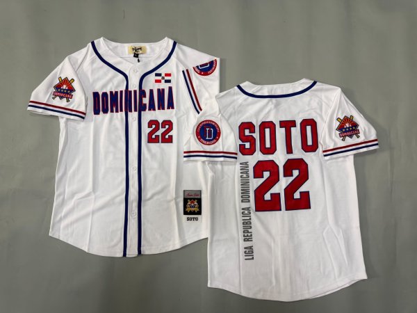 2025 MLB Dominicana fans white baseball Jerseys