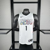 2025  Denver Nuggets White #1 GORDON 1:1 Quality NBA Jersey