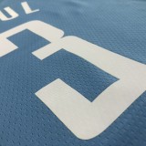 2021 Houston Rockets City Edition Blue #3 PAUL  1:1 Quality NBA Jersey