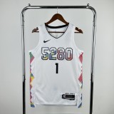 2025  Denver Nuggets White #1 GORDON 1:1 Quality NBA Jersey