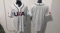 MLB USA White  1:1 Quality Baseball Jerseys World Cup