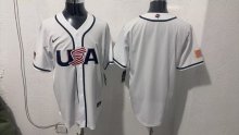 MLB USA White  1:1 Quality Baseball Jerseys World Cup